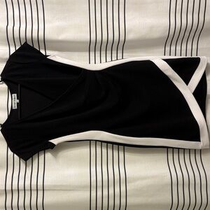 Black and White Bodycon Mini-Dress